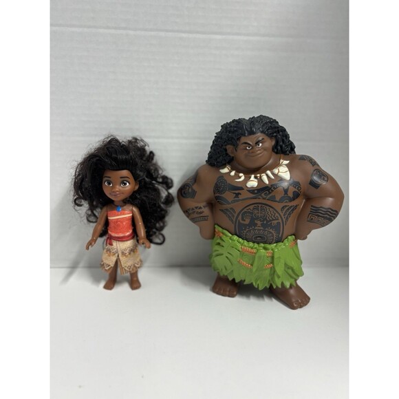 Disney Moana And Large Mega Maui Figure - Picture 1 of 5
